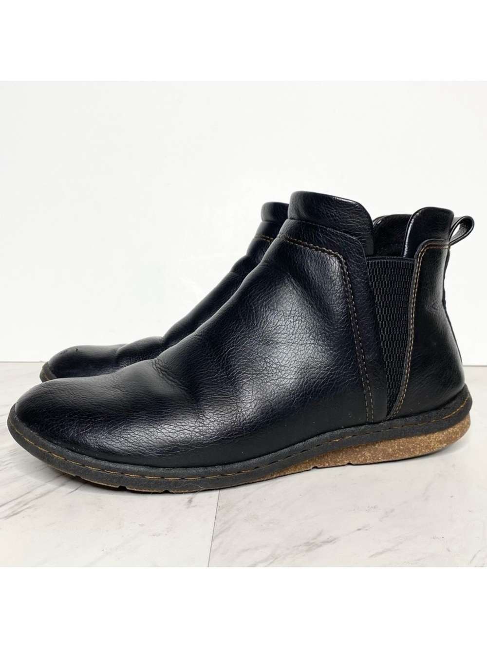 BOC Alina Black Faux Leather Bootie 9M